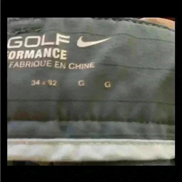 Nike Pants Men 34/32 Novelty Golf Tour Performance Chino Pin Striped Gray - Picture 5 of 5